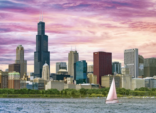 Chicago Skyline<br>Casse-tête de 1000 pièces