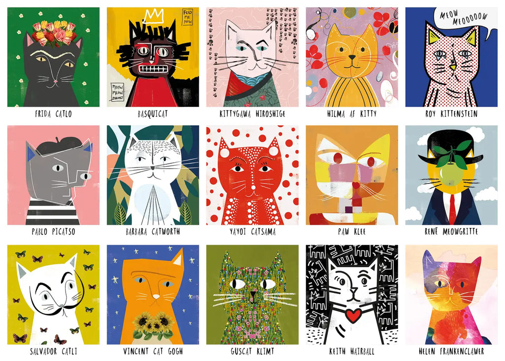 Art Cats 1000-Piece Puzzle