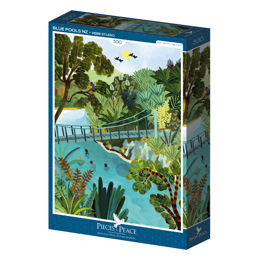 Blue Pools NZ 500-Piece Puzzle