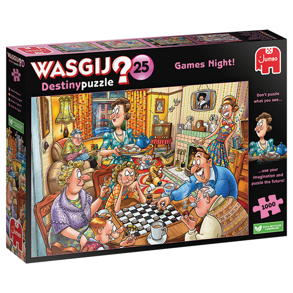 Wasgij - Games Night! 1000-Piece Puzzle