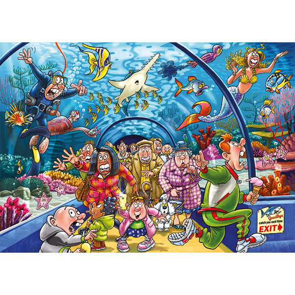 Wasgij - Aquarium Antics! 1000-Piece Puzzle