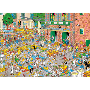 The Cheese Market & Sailboat Race 2x1000-Piece Puzzle