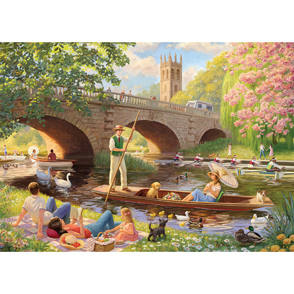 Boating on the River 1000-Piece Puzzle