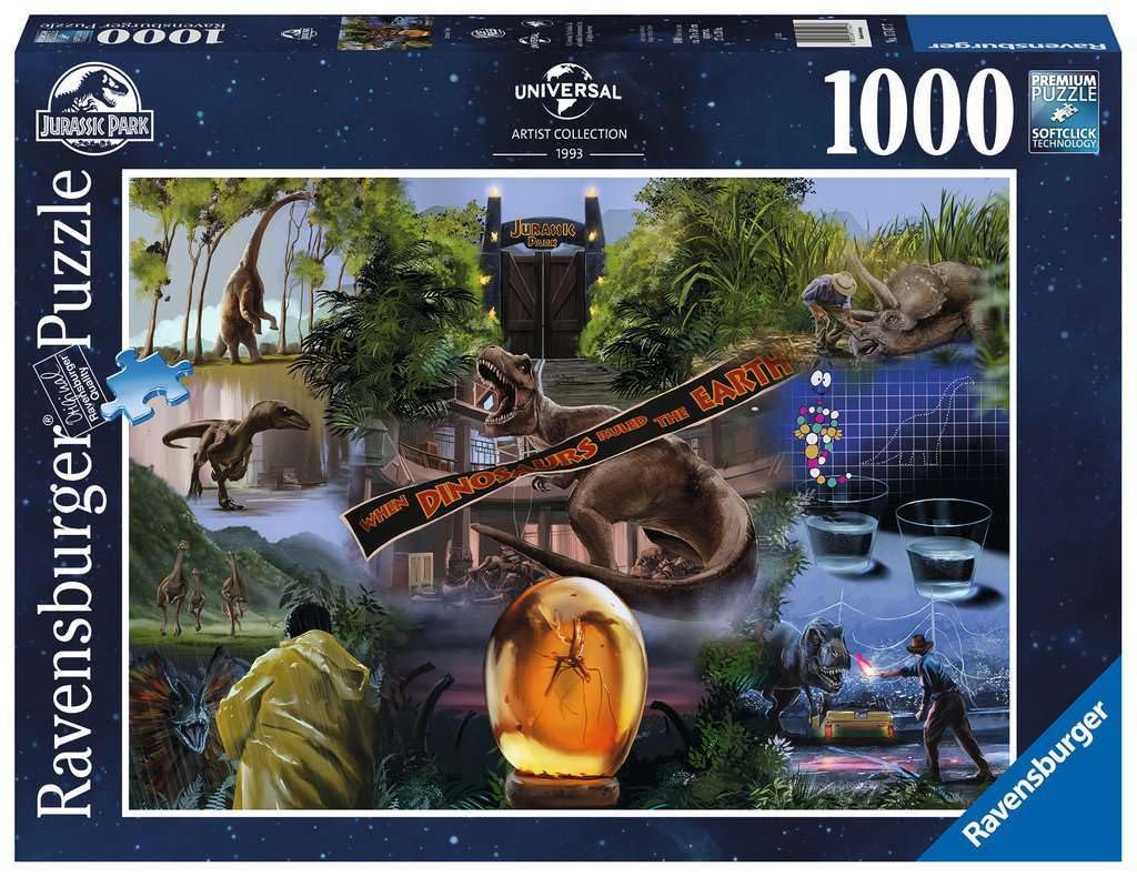 Jurassic Park 1000-Piece Puzzle Old Box