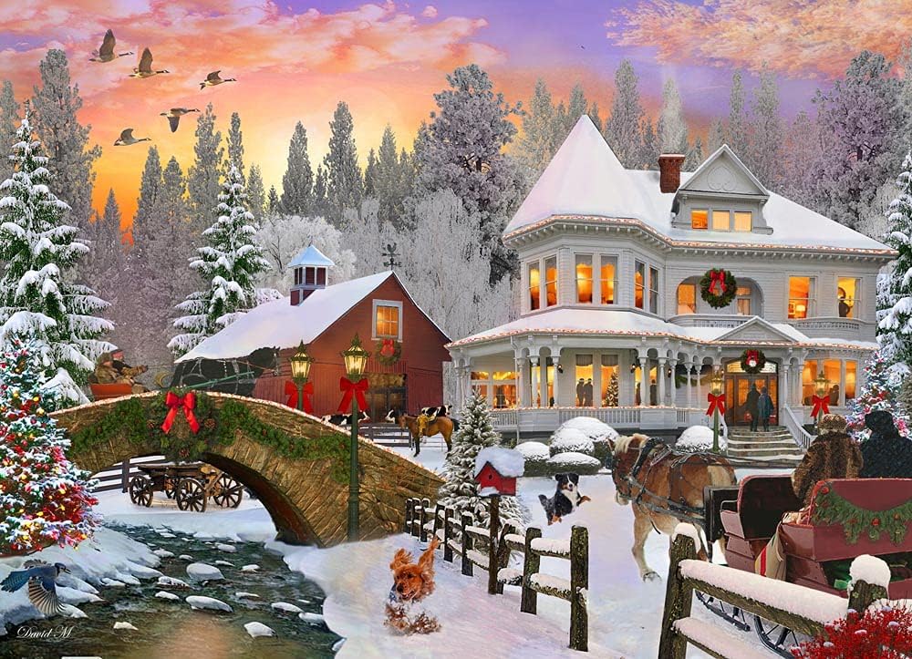 Country Christmas 1000-Piece Puzzle