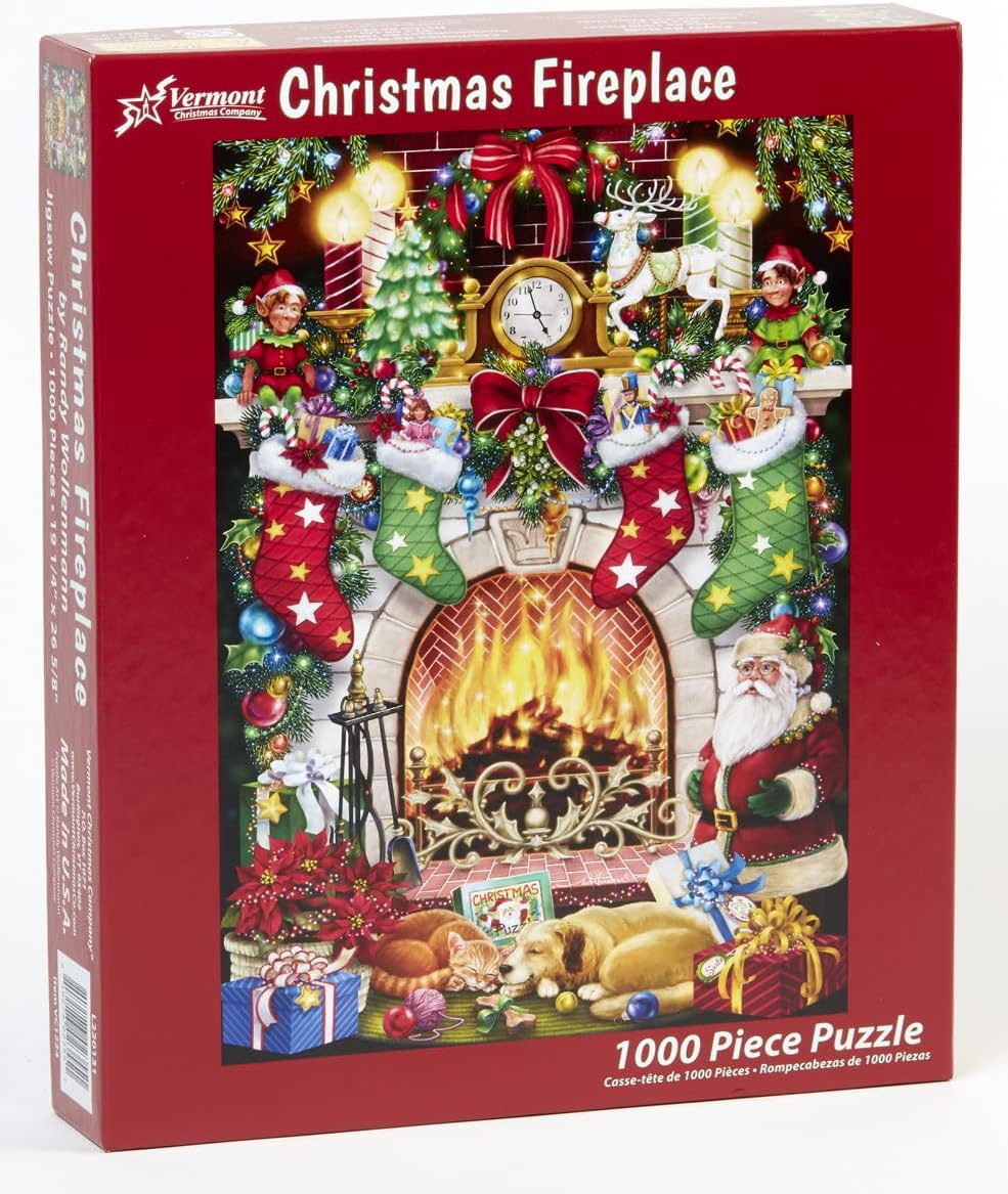 Christmas Fireplace - Casse-tête de 1000 pièces