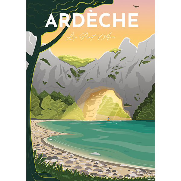 Affiche de l'Ardèche - Casse-tête de 1500 pièces