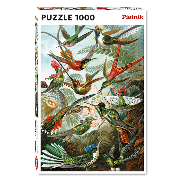 Hummingbirds - Haeckel 1000-Piece Puzzle by Piatnik | RoseWillie