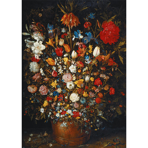 Flowers in a Wooden Vessel<br>Casse-tête de 1000 pièces 
