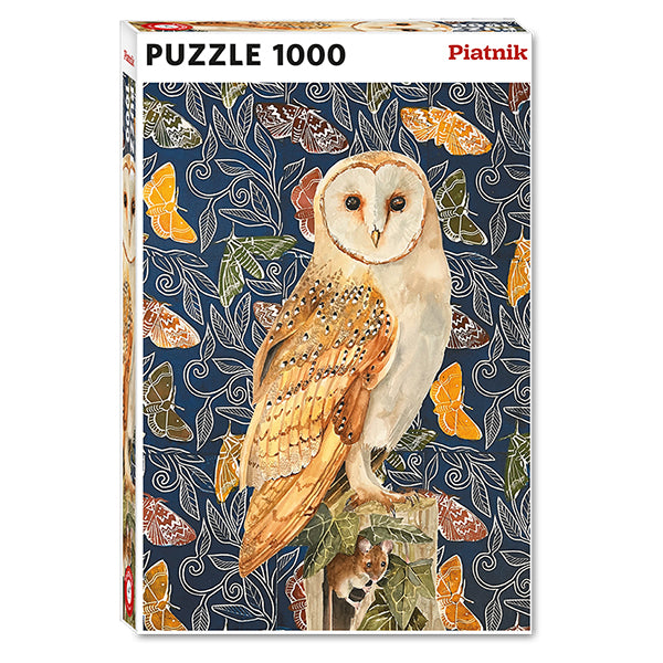 Barn Owl with Mouse 1000-Piece Puzzle