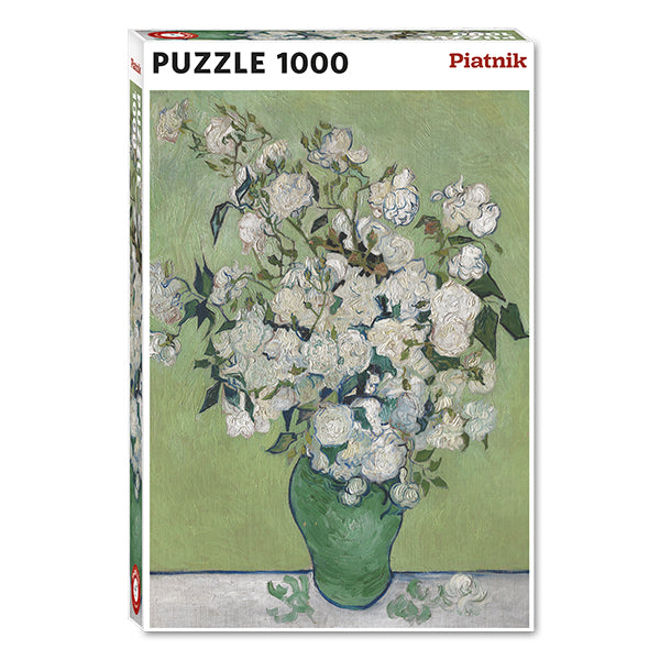 Vase With White Roses 1000-Piece Puzzle