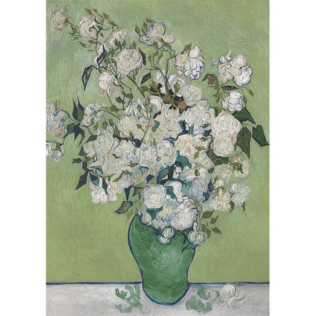 Vase With White Roses - Casse-tête de 1000 pièces