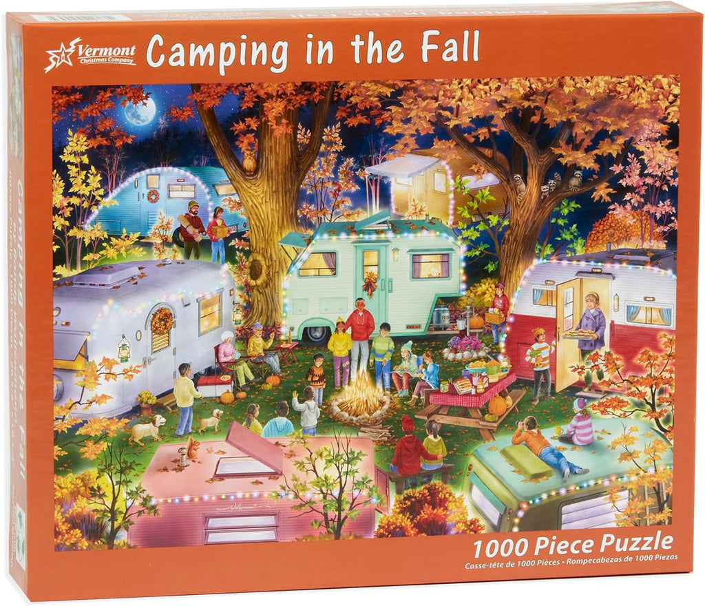Camping in the Fall 1000-Piece Puzzle
