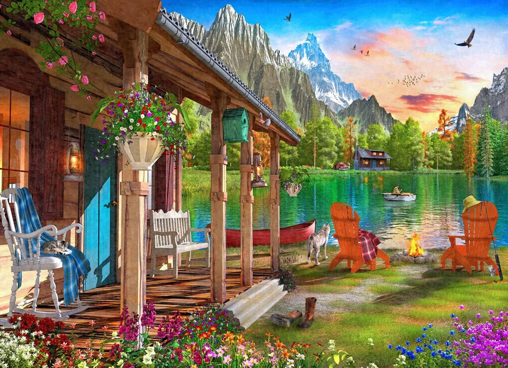Cabin by the Lake<br>Casse-tête de 1000 pièces