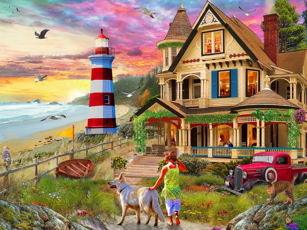 Beachside Home 550-Piece Puzzle
