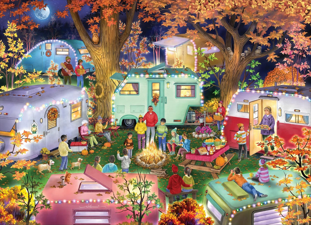 Camping in the Fall 1000-Piece Puzzle