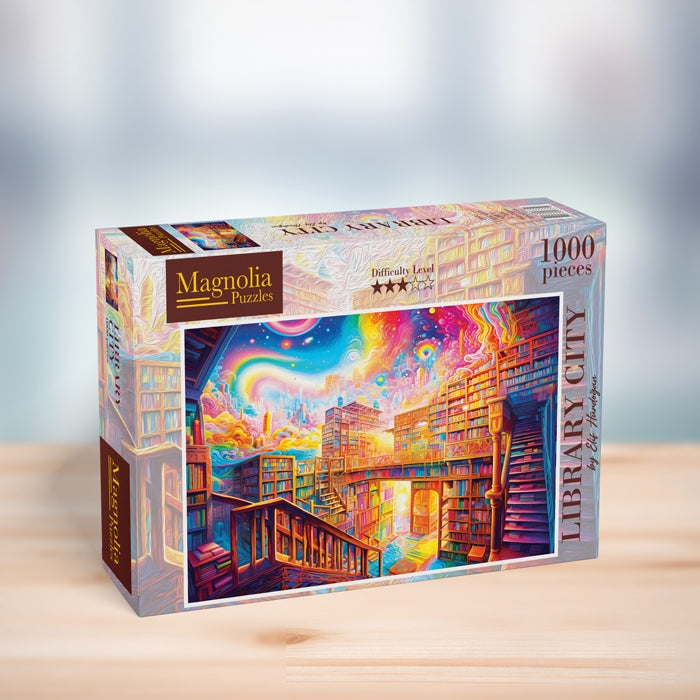 Library City 1000-Piece Puzzle