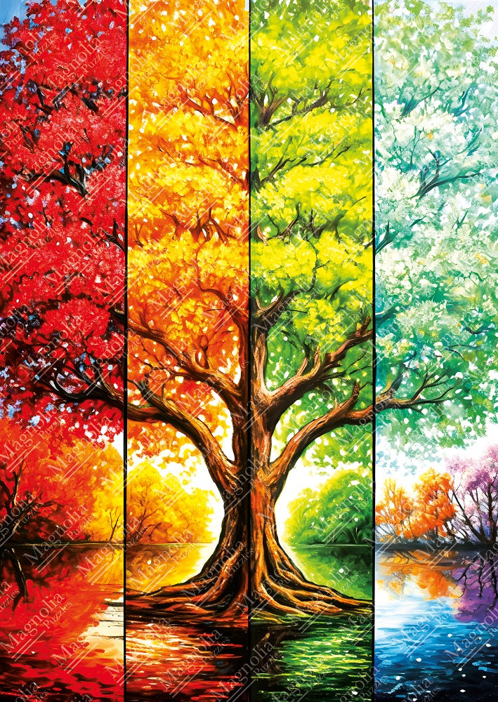 Tree in Autumn 1000-Piece Puzzle