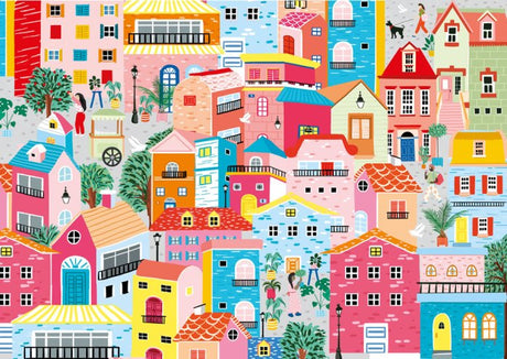 Colorful Houses - Casse-tête de 1000 pièces