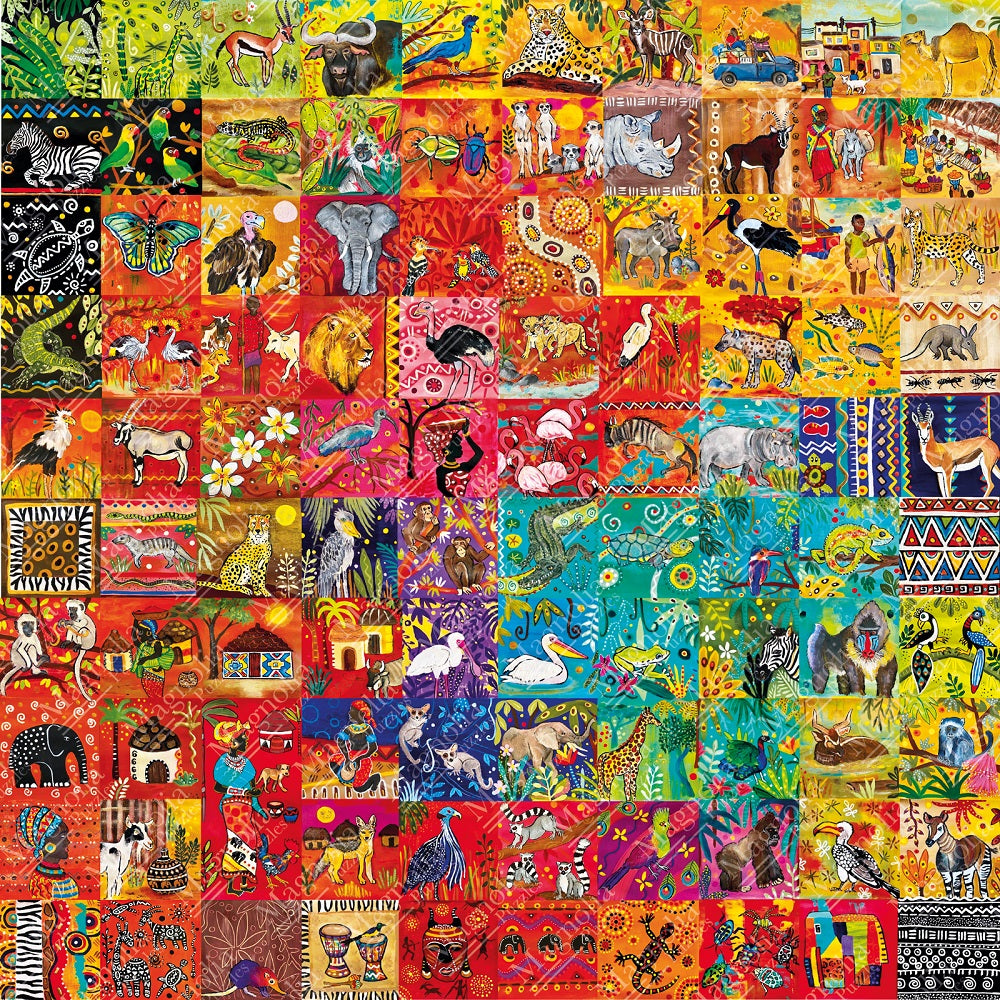 A 100 Tile Tale - Magali Mondoux 1023-Piece Puzzle