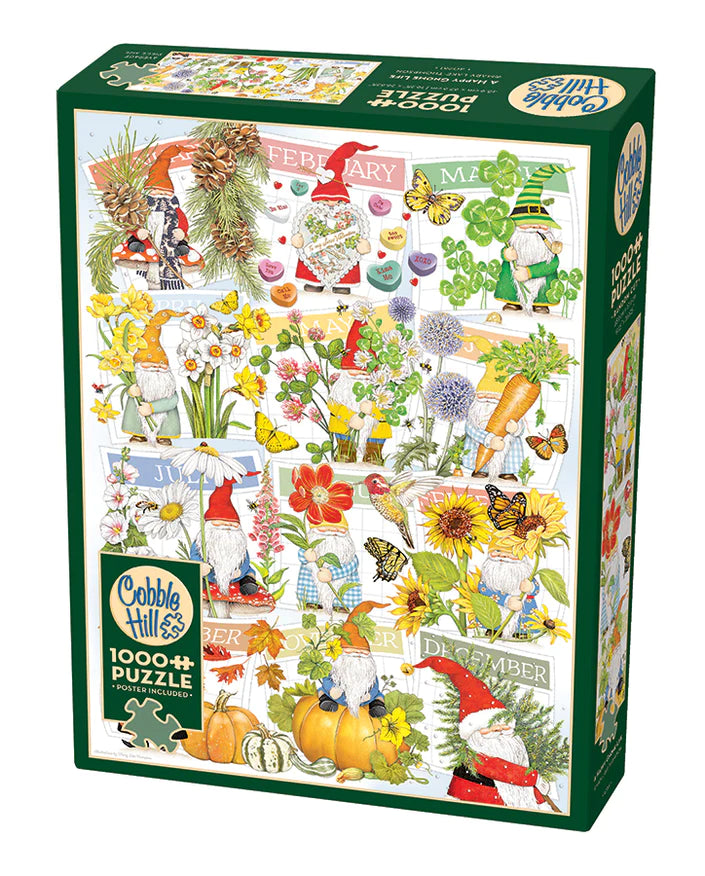 A Happy Gnome Life 1000-Piece Puzzle