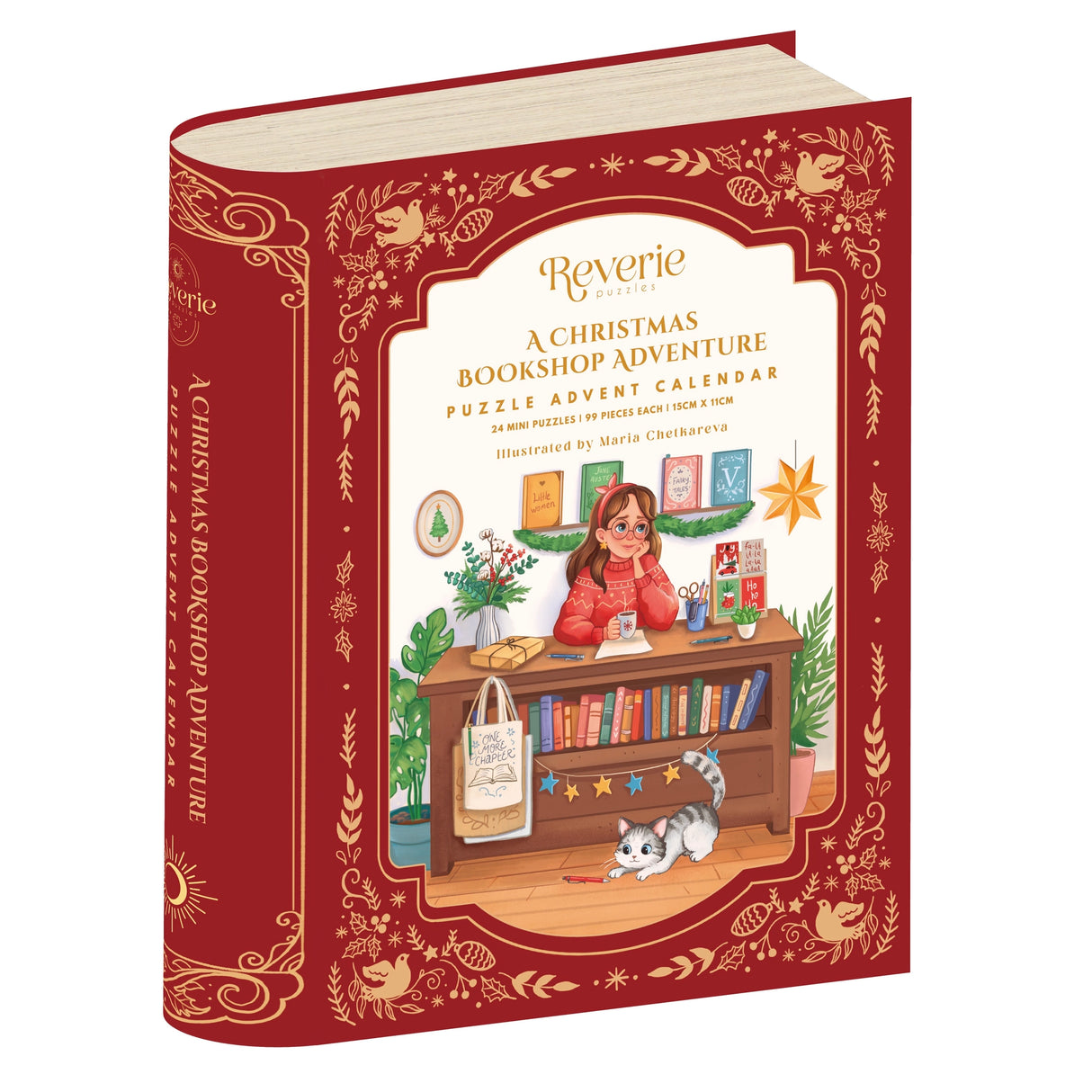 A Christmas Bookshop Adventure Puzzle Calendrier de L'Avent - 24 Casse-têtes de 99 pièces