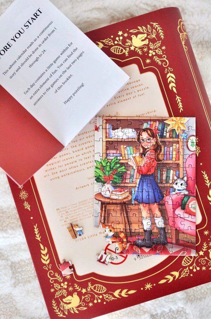 A Christmas Bookshop Adventure Puzzle Calendrier de L'Avent<br>24 Casse-têtes de 99 pièces