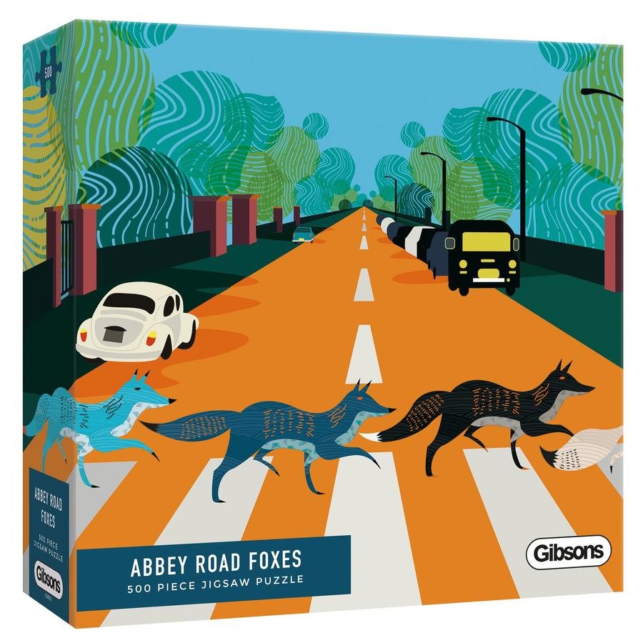 Abbey Road Foxes - Casse-tête de 500 pièces