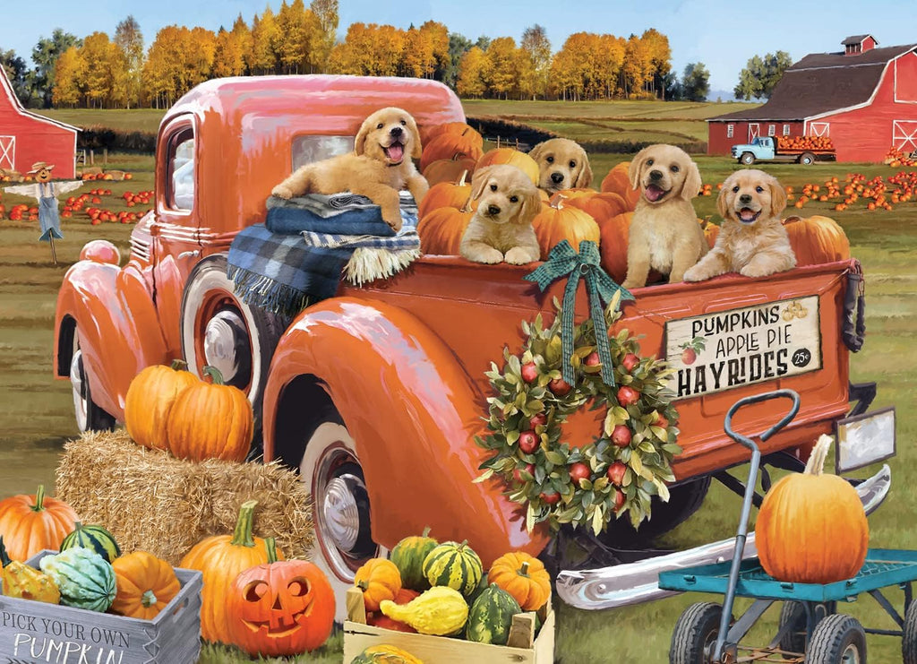 Autumn Puppies 1000-Piece Puzzle