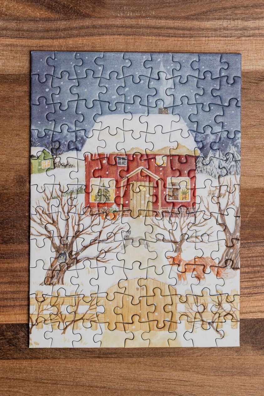 Winter Cabin 99-Piece Puzzle