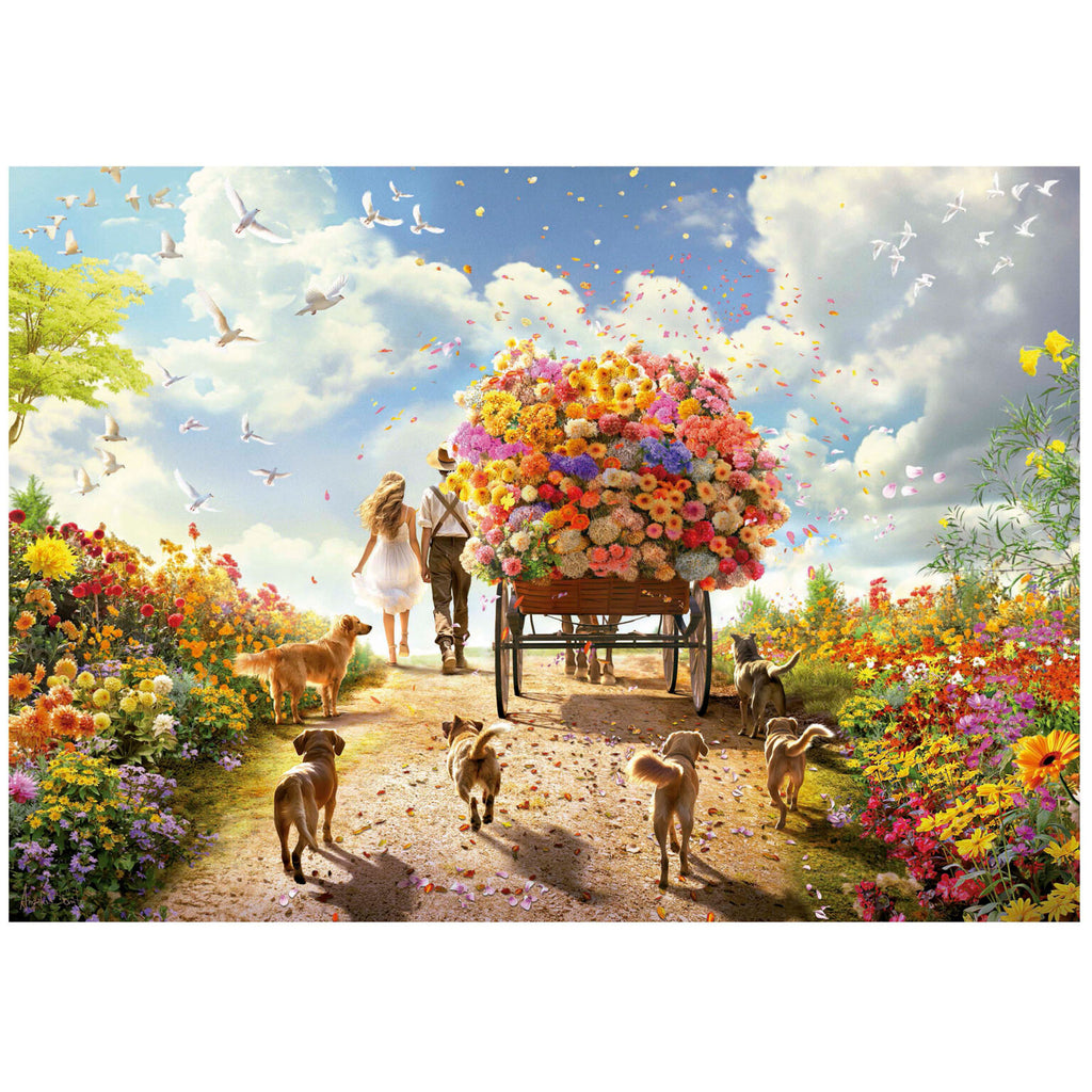 Carrying Flowers 1000-Piece Puzzle