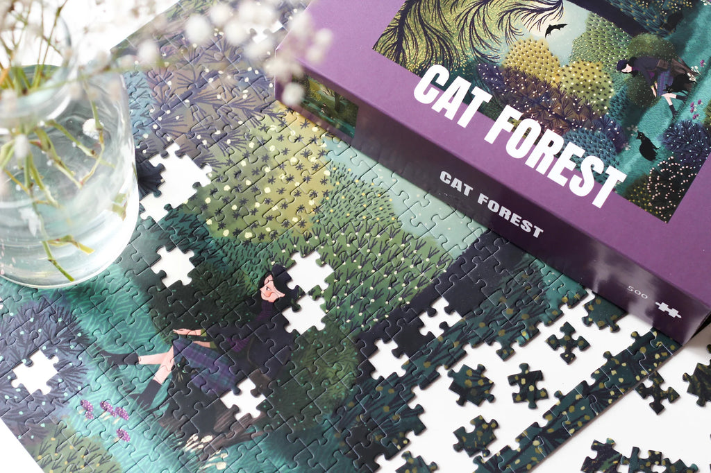 Cat Forest 500-Piece Puzzle