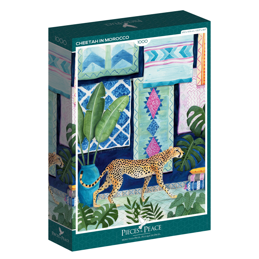 Cheetah in Morocco 1000-Piece Puzzle