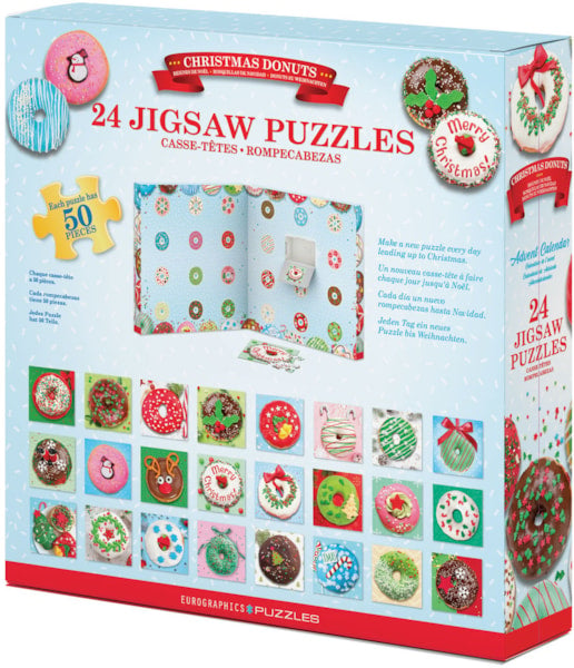 Advent Calendar - Christmas Donuts<br>24 Casse-têtes de 50 pièces