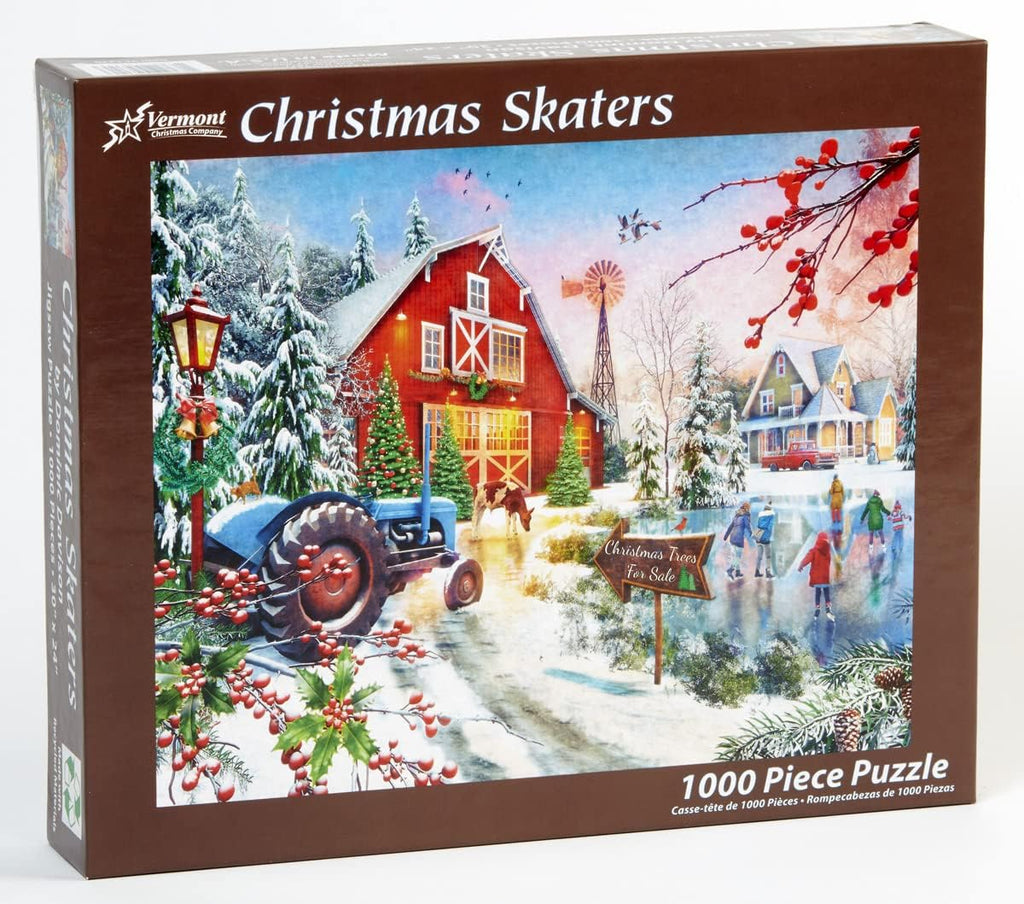 Christmas Skaters 1000-Piece Puzzle
