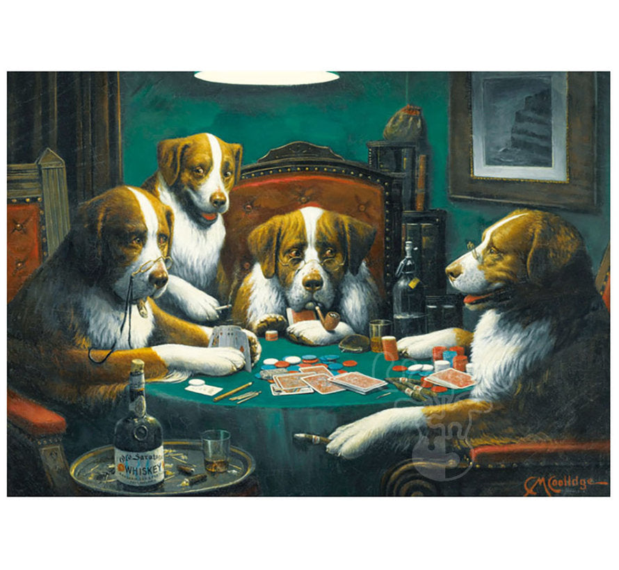 Dogs Playing Poker 1000-Piece Puzzle