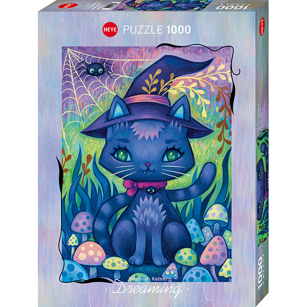 Dreaming, Witch Cat 1000-Piece Puzzle