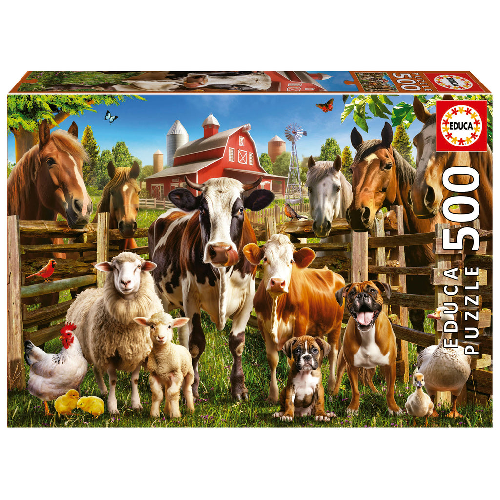 Farmyard Buddies 500-Piece Puzzle