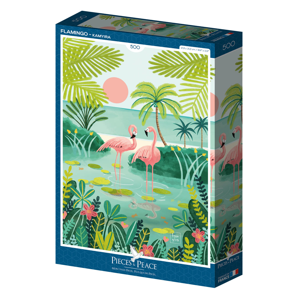Flamingo 500-Piece Puzzle