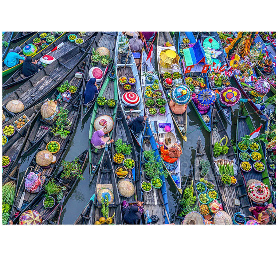 Floating Market Mini 1500-Piece Puzzle