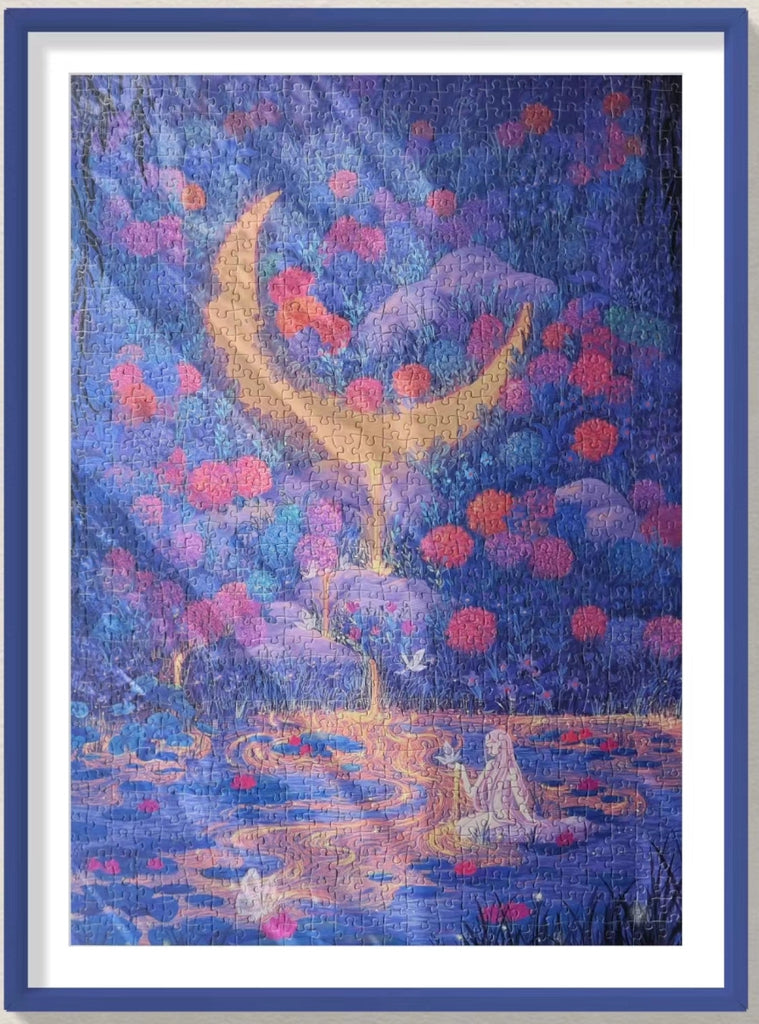 Forest in Moonlight 1000-Piece Puzzle