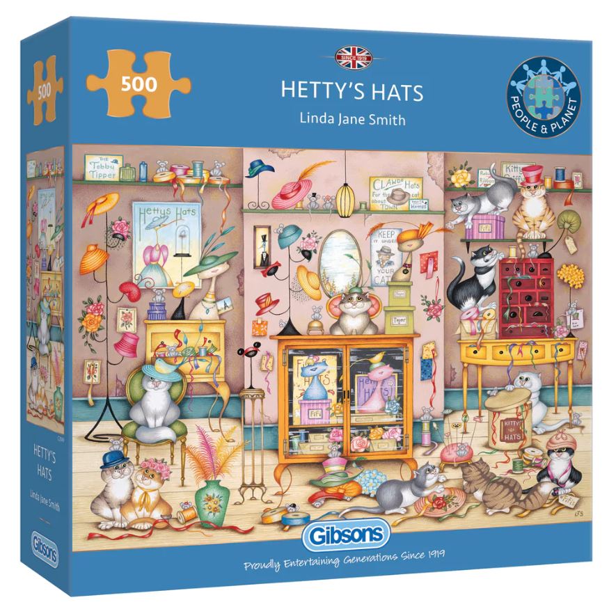 Hetty's Hats 500-Piece Puzzle