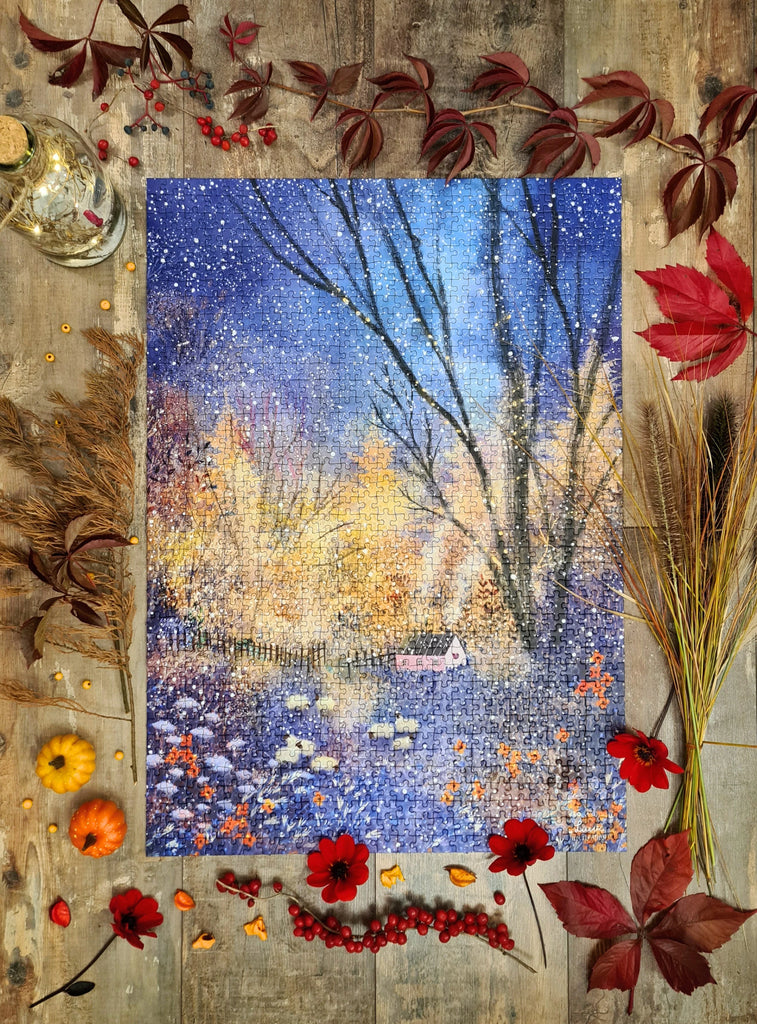 Glowing Winter 1000-Piece Puzzle