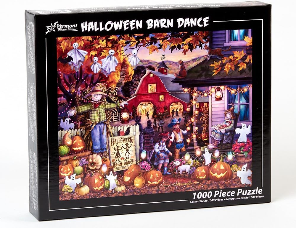 Halloween Barn Dance 1000-Piece Puzzle