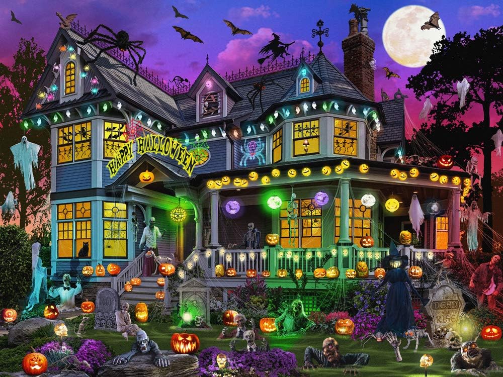 Halloween House 550-Piece Puzzle