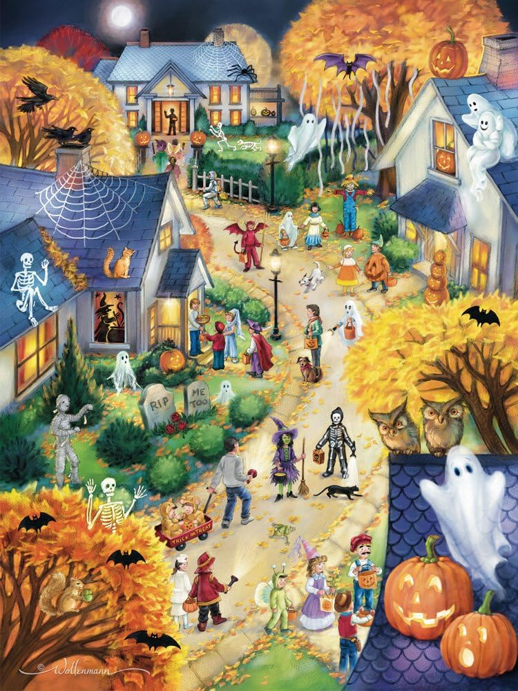 Halloween Town 550-Piece Puzzle