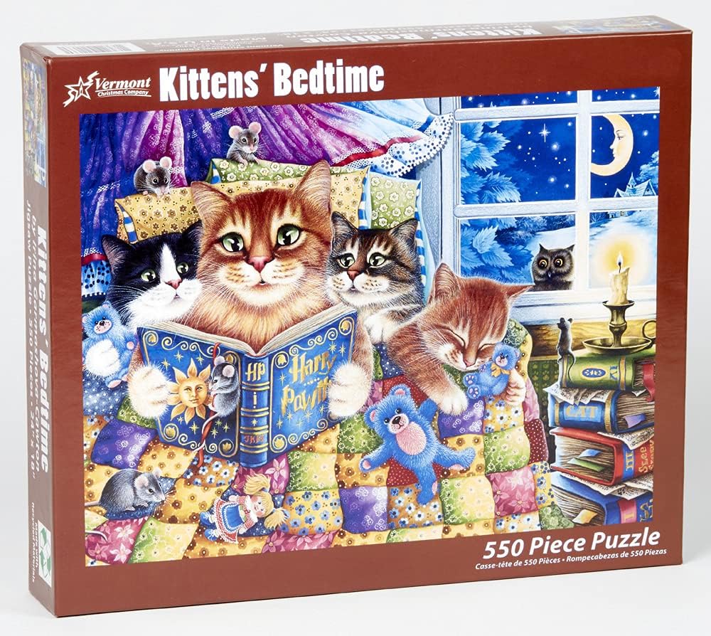 Kitten's Bedtime 550-Piece Puzzle