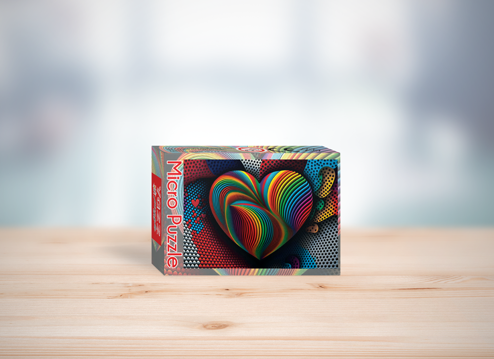 Rainbow Heart - 99 Piece Puzzle