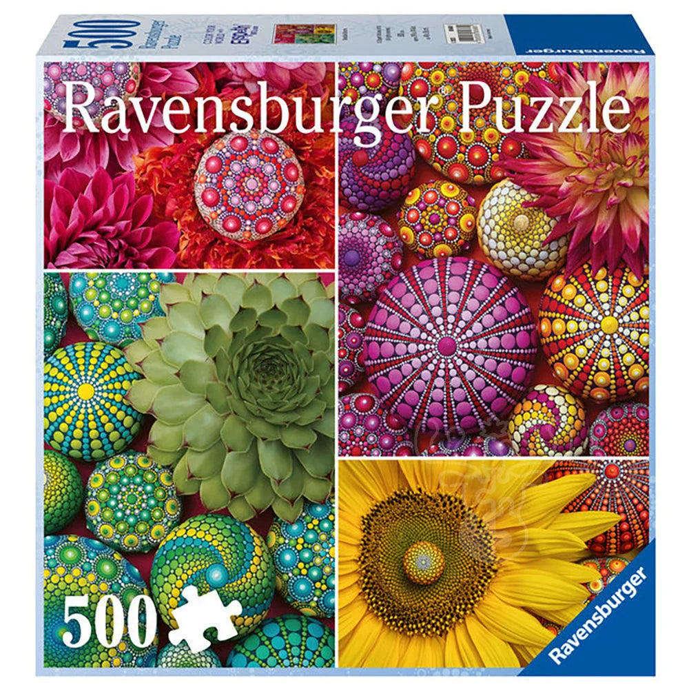 Mandala Blooms 500-Piece Puzzle