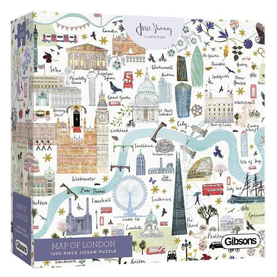 Map of London 1000-Piece Puzzle